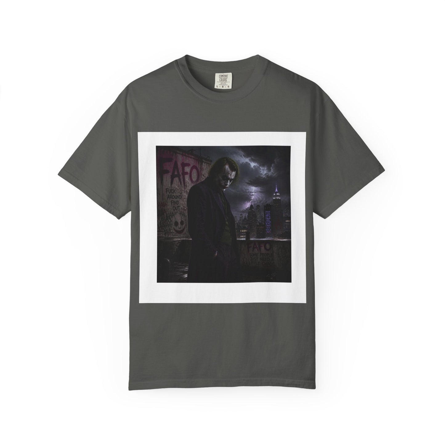 Dark Urban Noir T-Shirt — 'The Fafo Society' Skull Logo Tee
