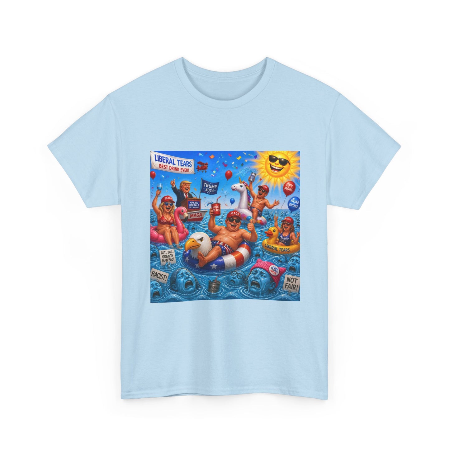 Beach Party T-Shirt — "Lifeguard Sharks" Summer Graphic Tee