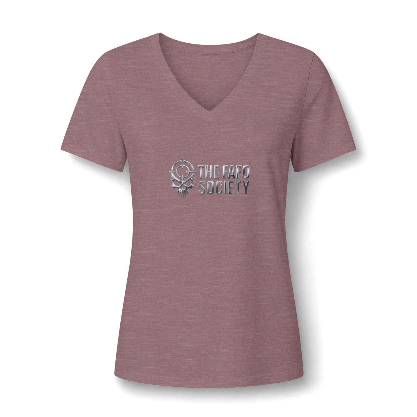 Liberty Statue American Flag V-Neck Tee - Patriotic Women's Graphic T-Shirt
