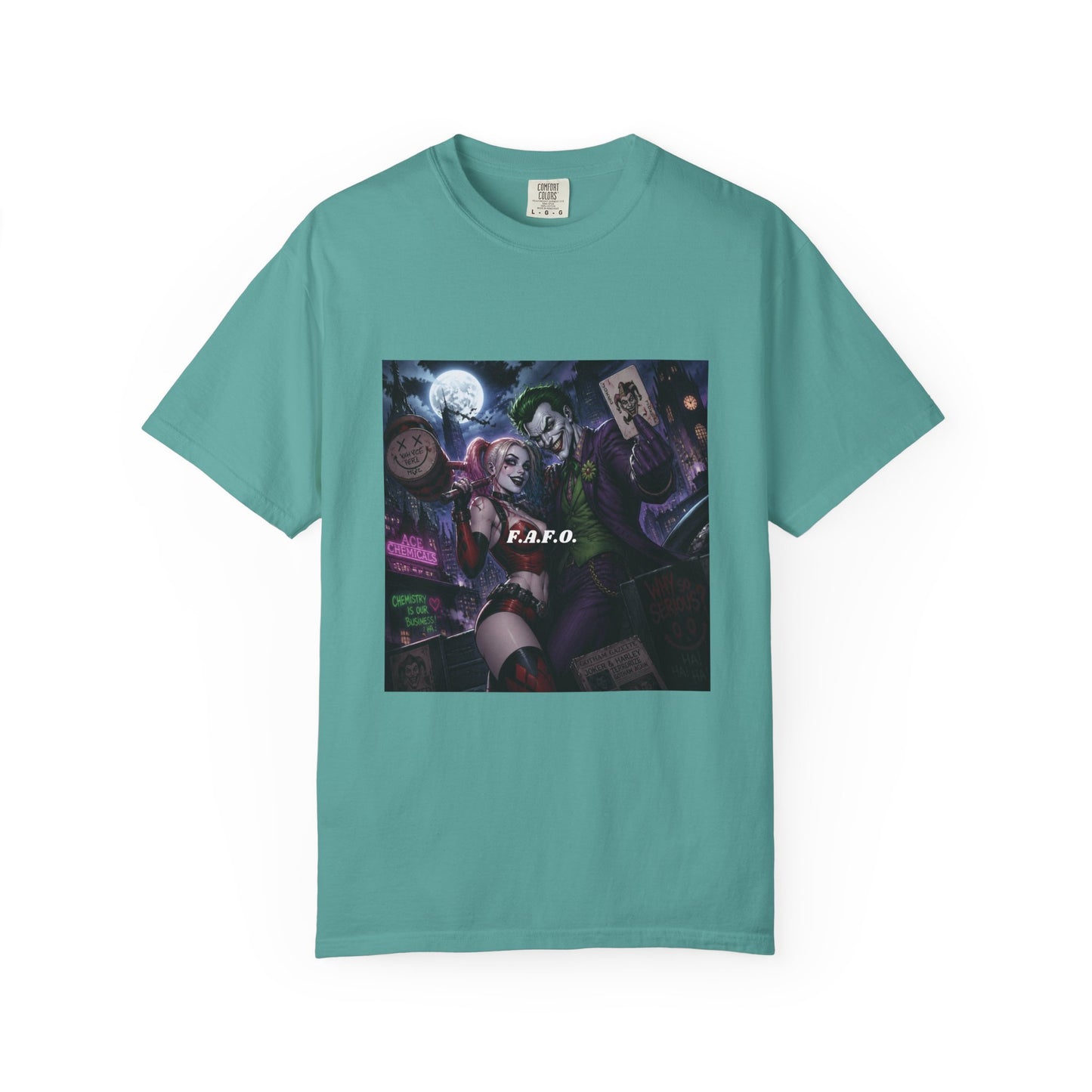 Graphic T-Shirt — The FAFO Society Joker & Harley Art Print