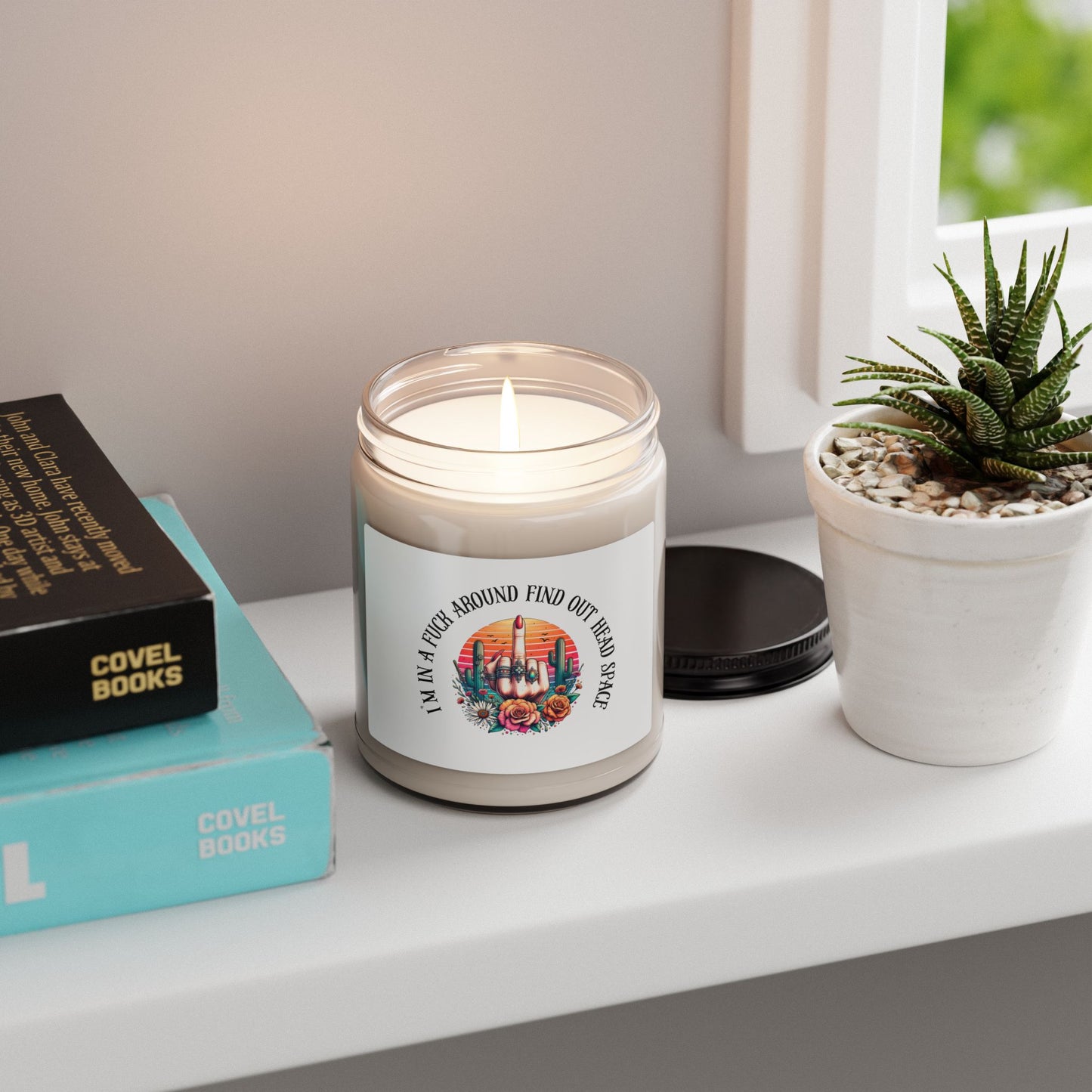 FAFO Middle Finger Scented Soy Candle — 9oz Novelty Gift