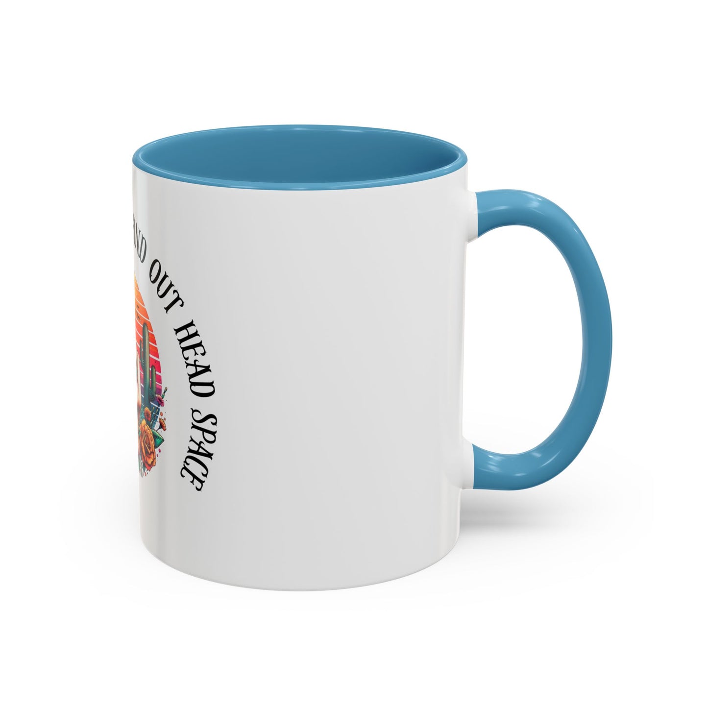 Coffee Mug - "I’m In A Fuck Around Find Out" Retro Cactus Middle Finger Design (Accent 11/15oz)