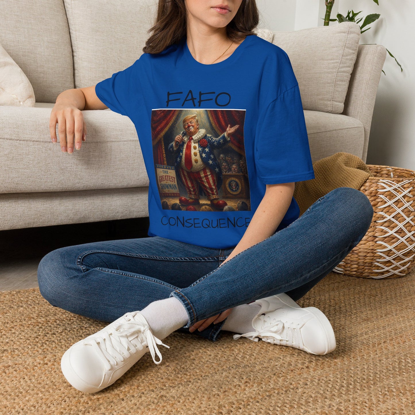 Graphic T‑Shirt FAFO Consequences Vintage King Portrait