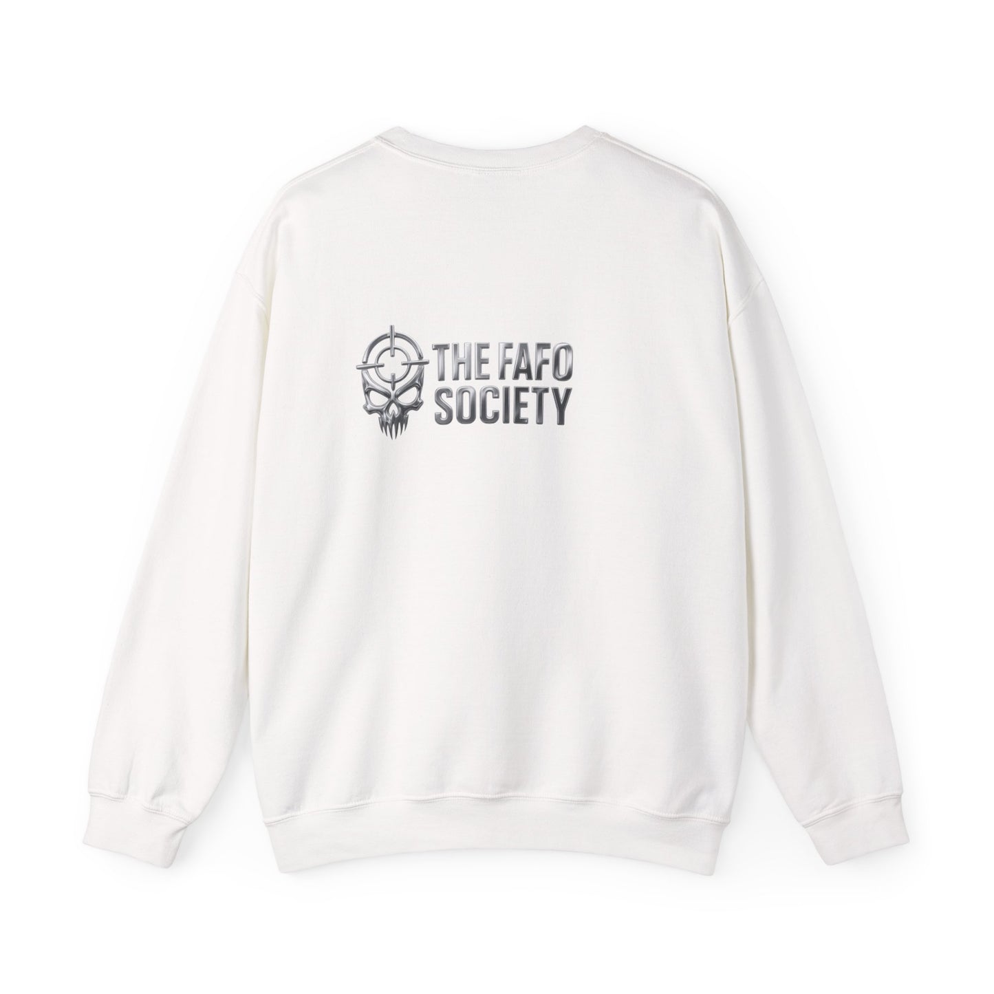 Political Satire Crewneck Sweatshirt — 'Trump Toll Booth' Graphic