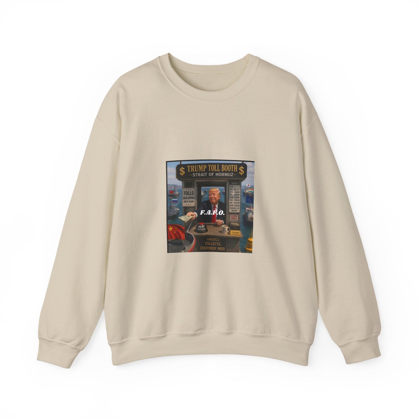 Vintage Arcade Poster Sweatshirt — "Realistic Tour Nights" Retro Gaming Crewneck