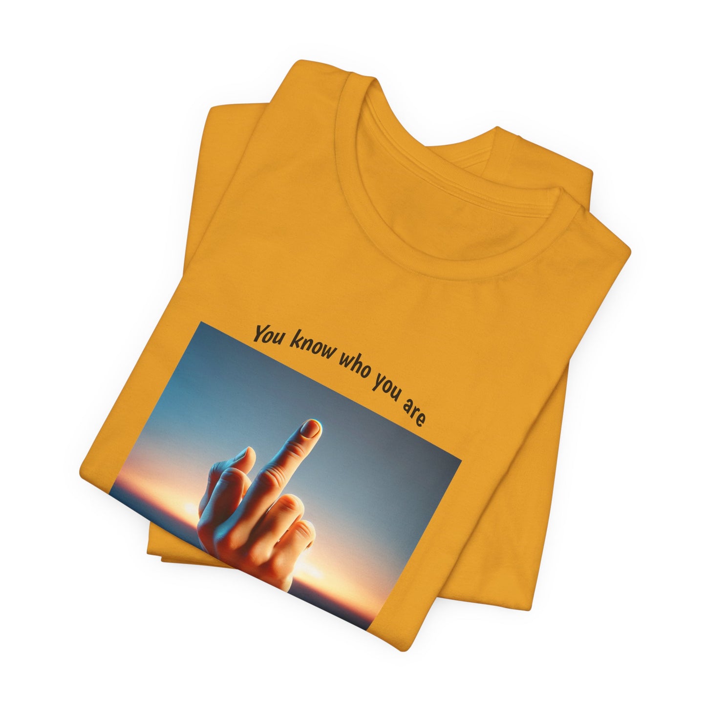 Sunset Middle Finger Graphic Tee – 'FAHO' Casual Statement T-Shirt
