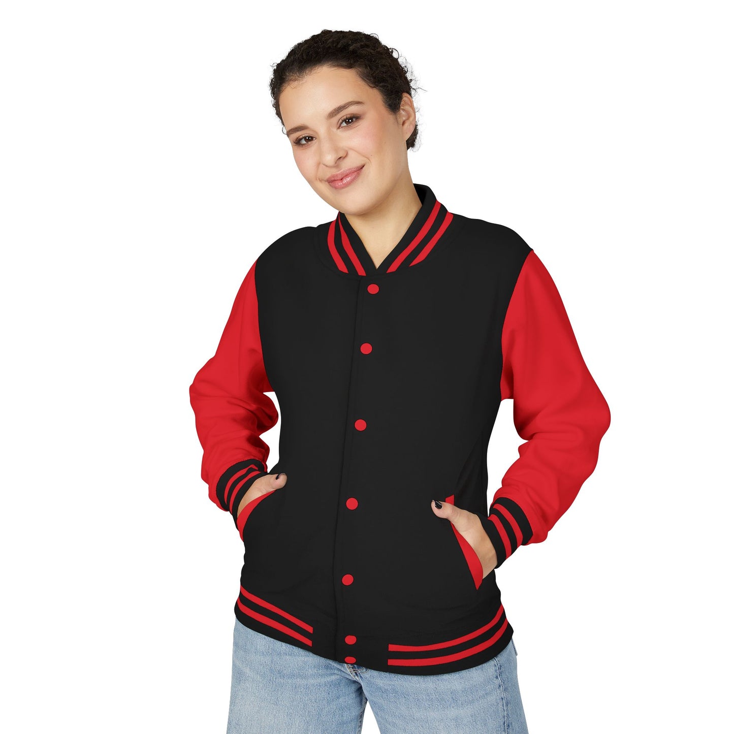 Letterman Jacket — Retro Graphic Back Patch
