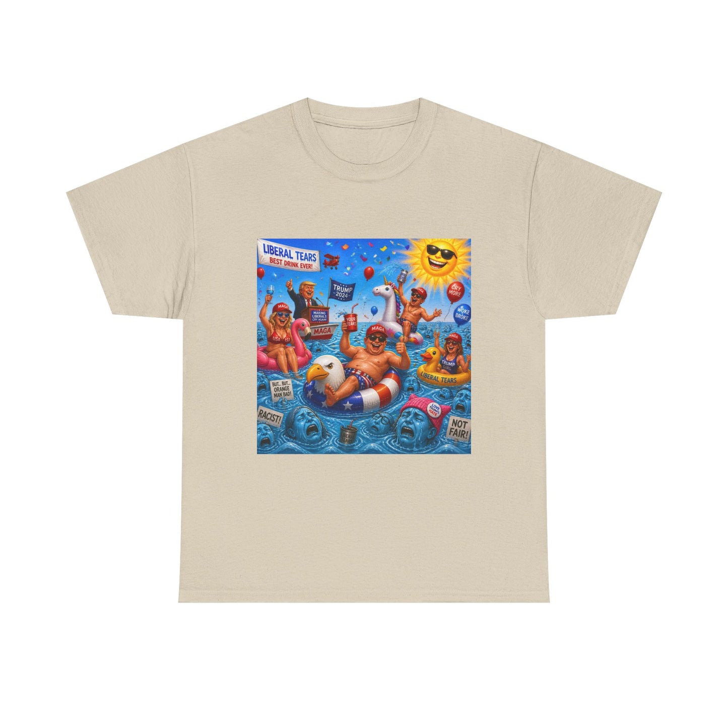 Beach Party T-Shirt — "Lifeguard Sharks" Summer Graphic Tee