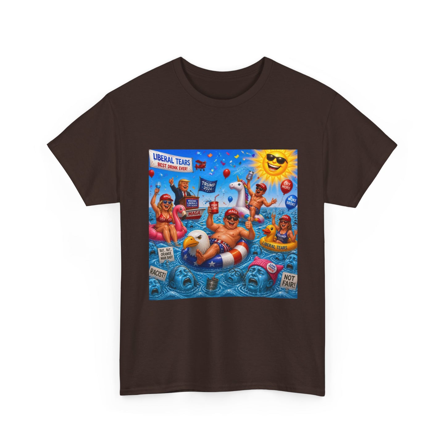 Beach Party T-Shirt — "Lifeguard Sharks" Summer Graphic Tee