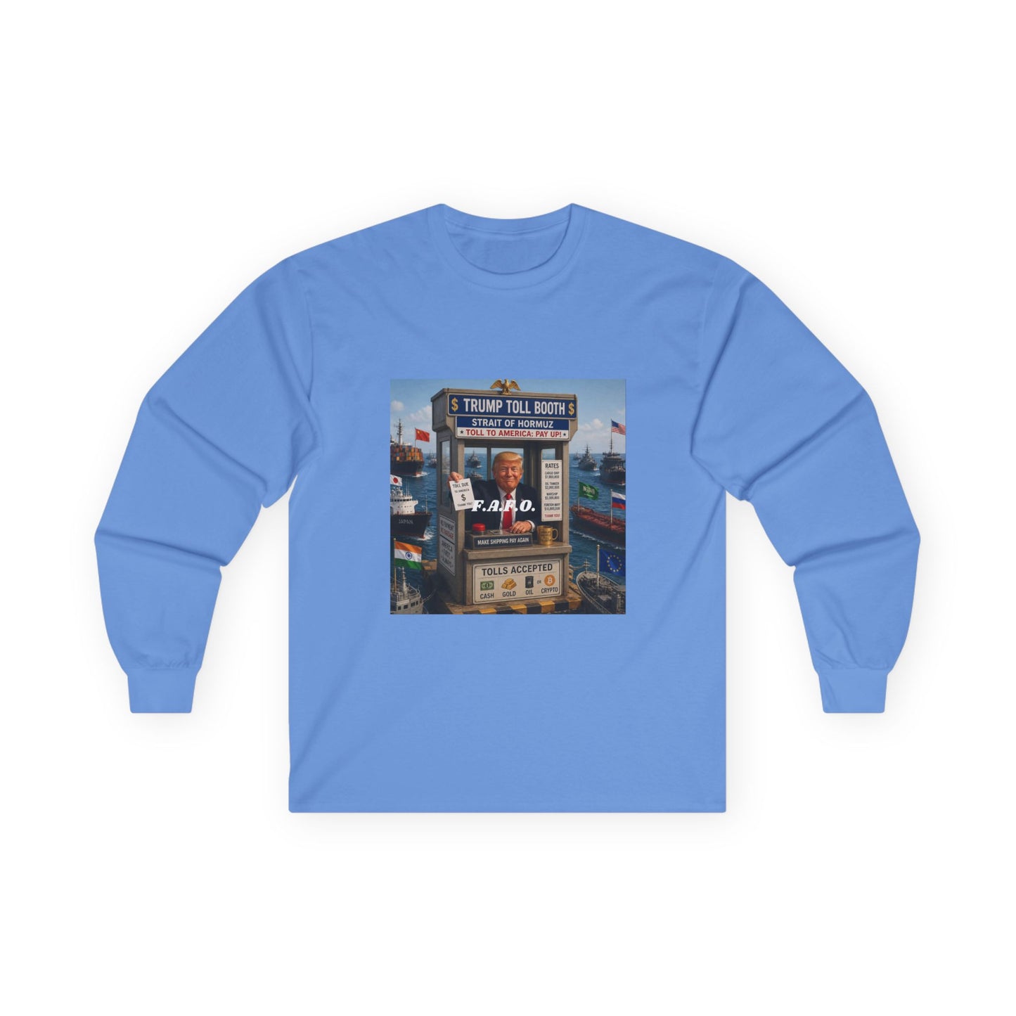 The FAFO Society Long Sleeve Tee — Vintage Carnival Ticket Booth Graphic