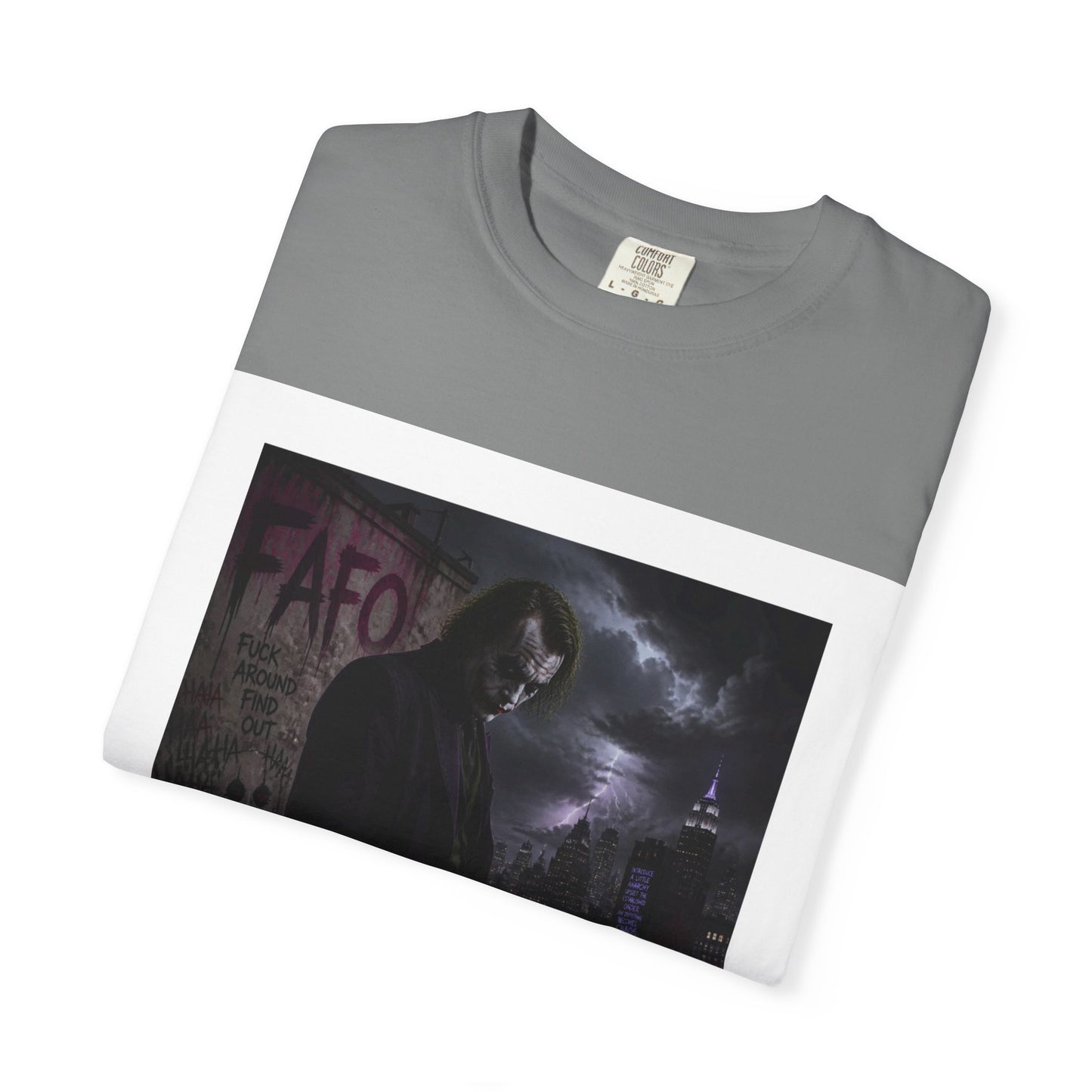 Dark Urban Noir T-Shirt — 'The Fafo Society' Skull Logo Tee
