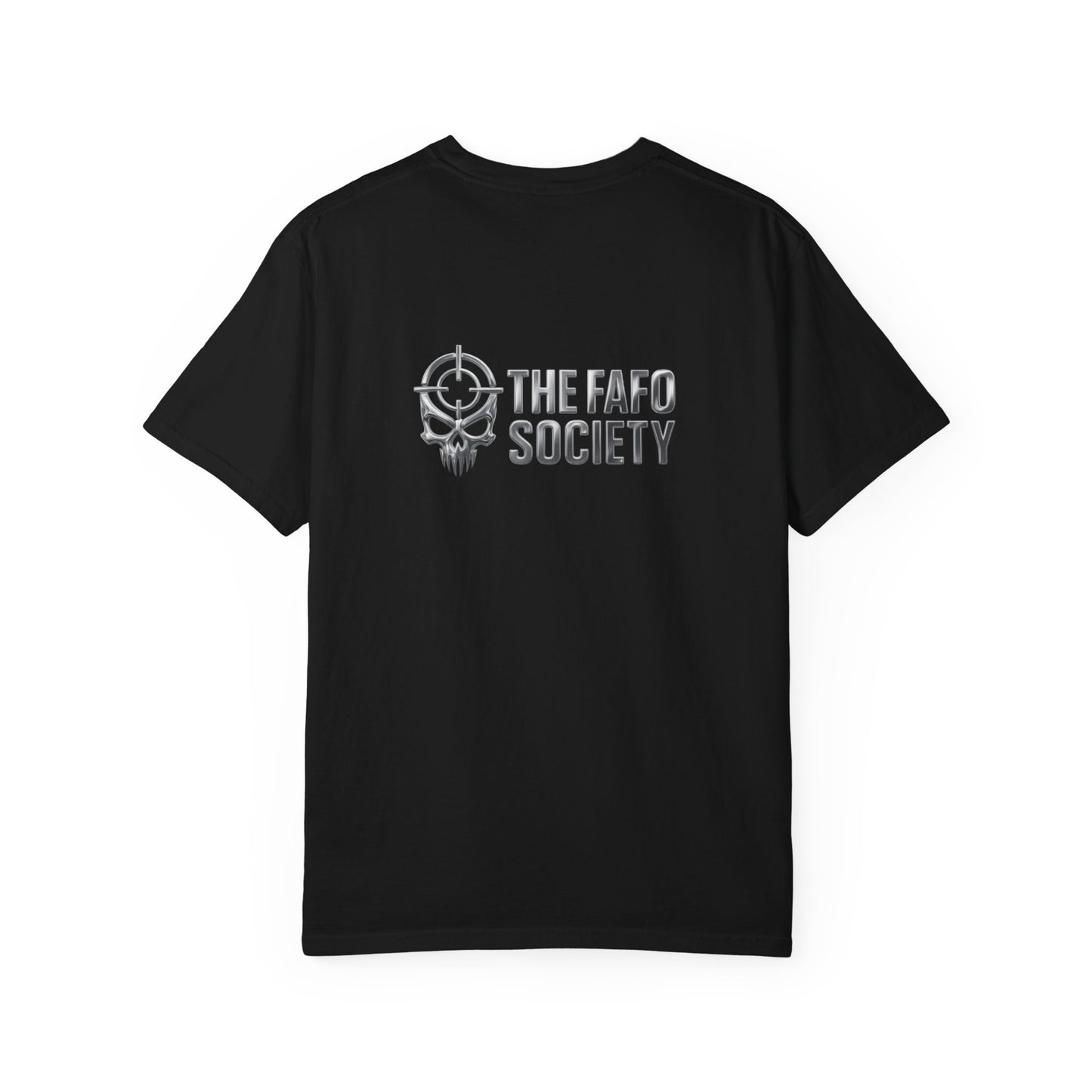 Dark Urban Noir T-Shirt — 'The Fafo Society' Skull Logo Tee