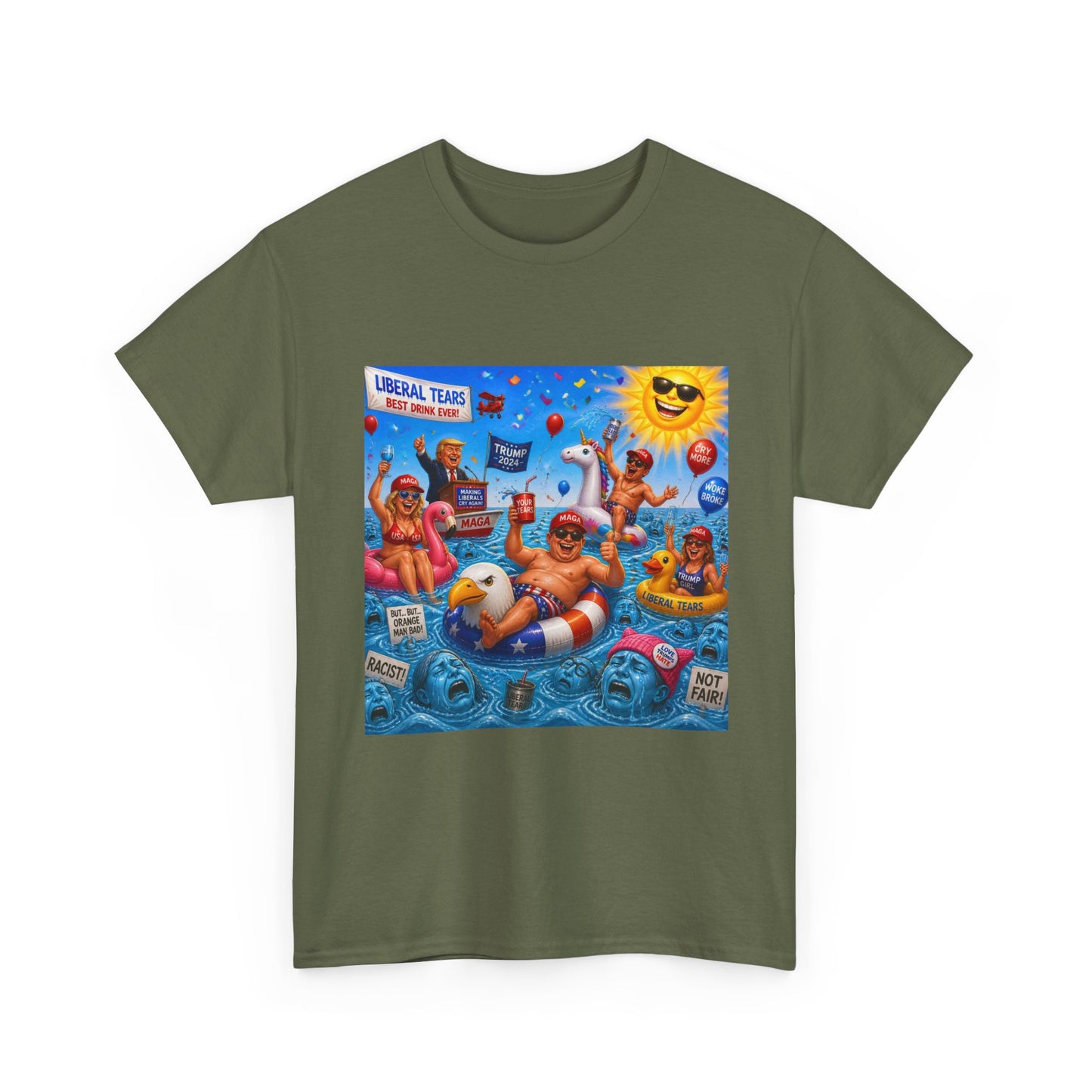 Beach Party T-Shirt — "Lifeguard Sharks" Summer Graphic Tee