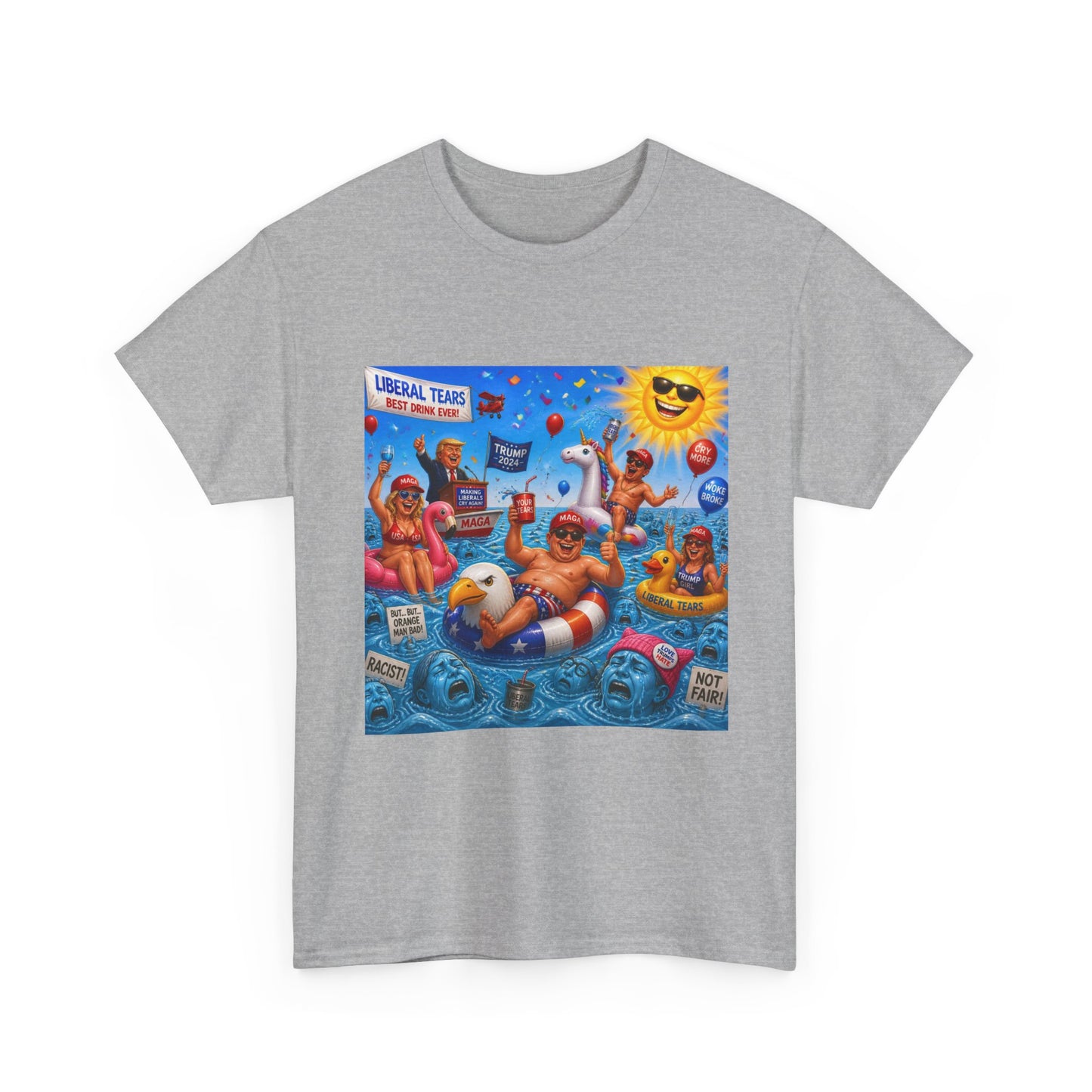 Beach Party T-Shirt — "Lifeguard Sharks" Summer Graphic Tee