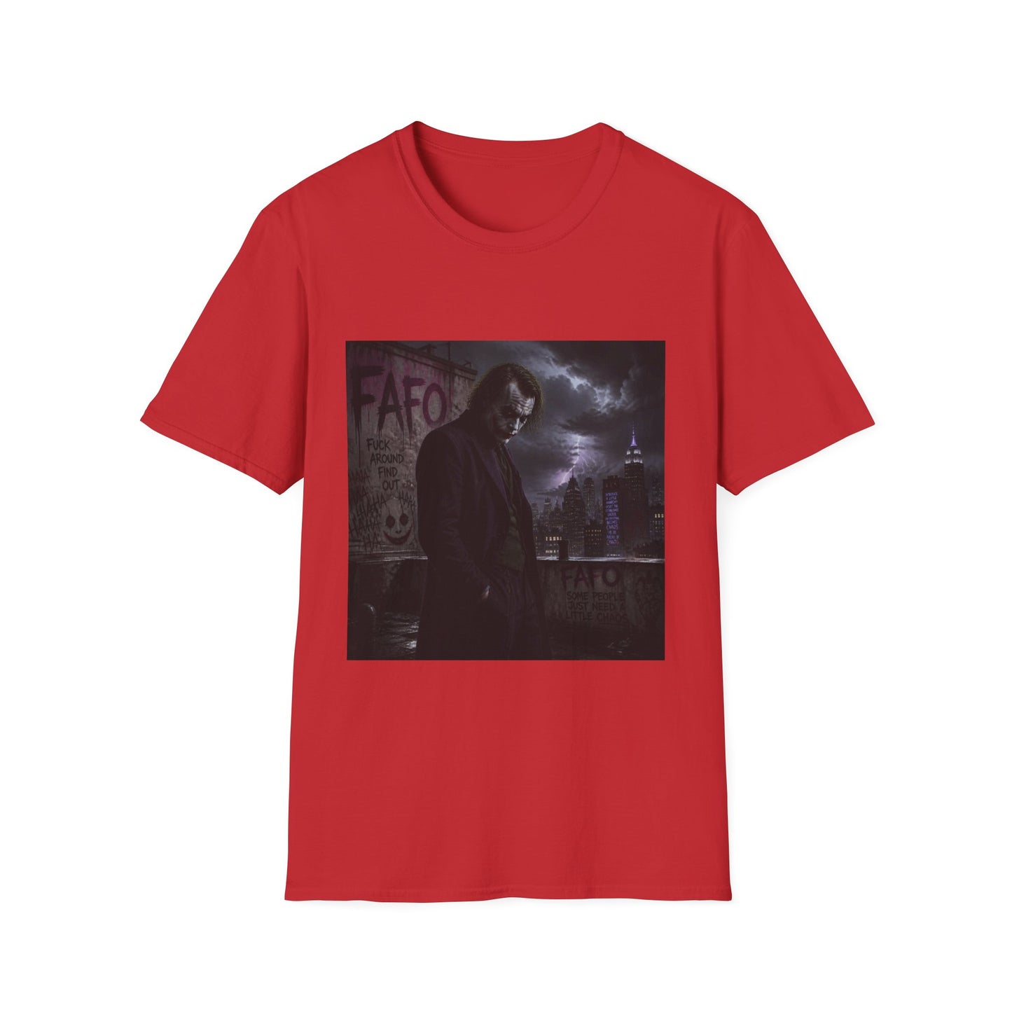 Graphic Tee — Moody Night Joker Portrait T-Shirt