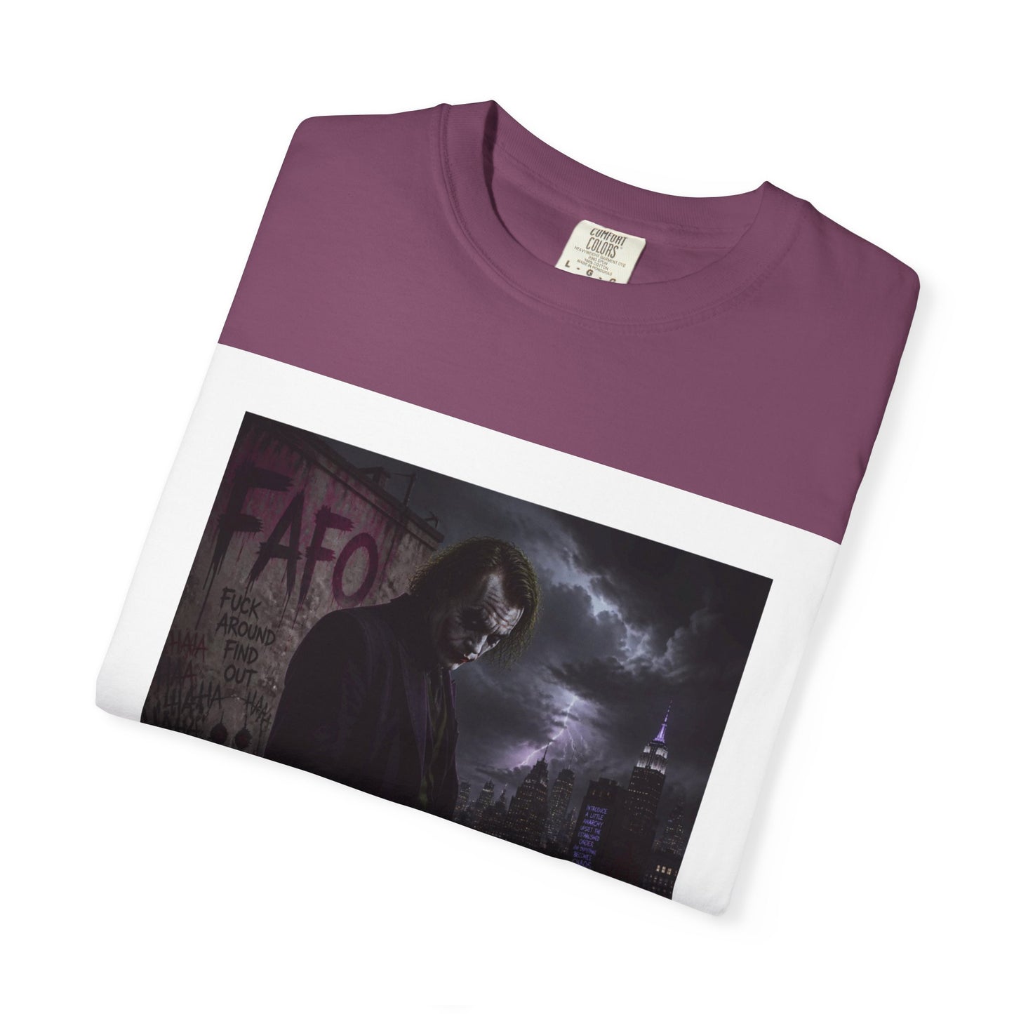 Dark Urban Noir T-Shirt — 'The Fafo Society' Skull Logo Tee