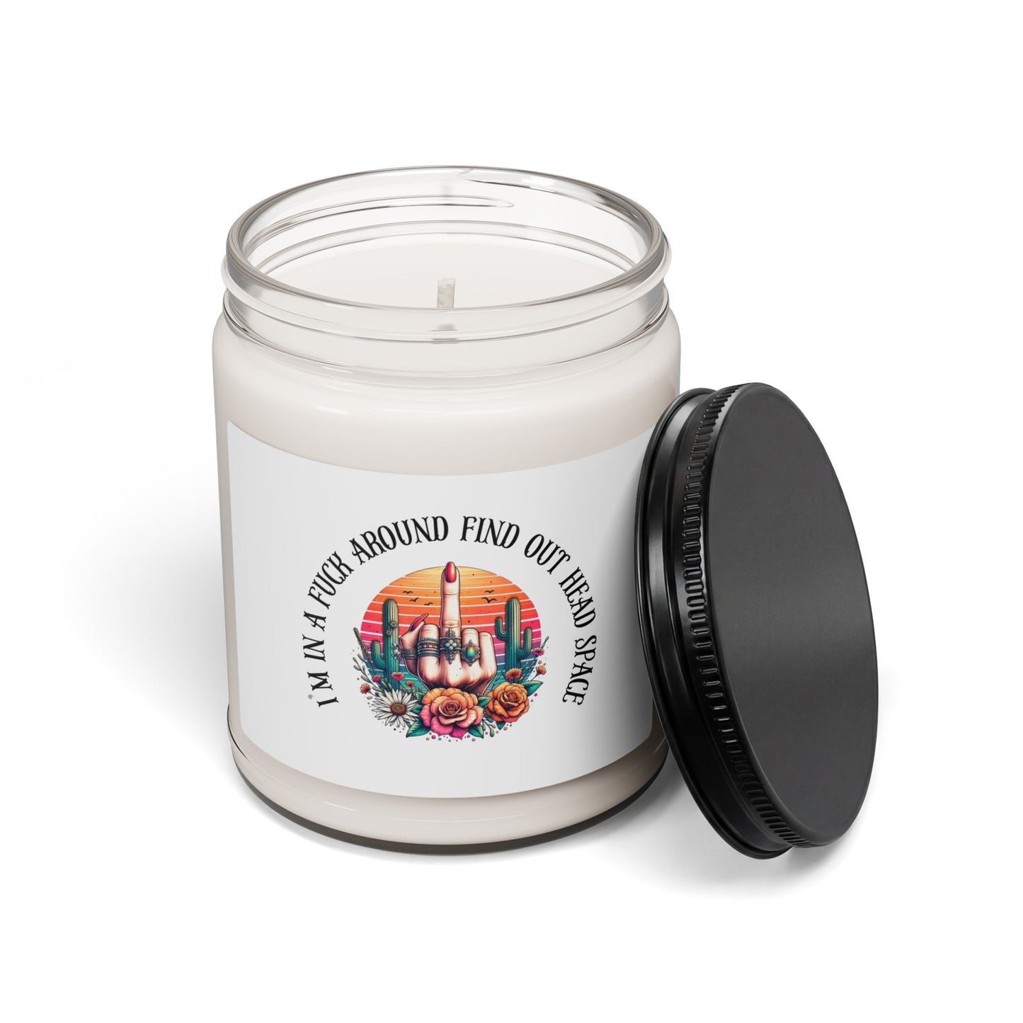 FAFO Middle Finger Scented Soy Candle — 9oz Novelty Gift