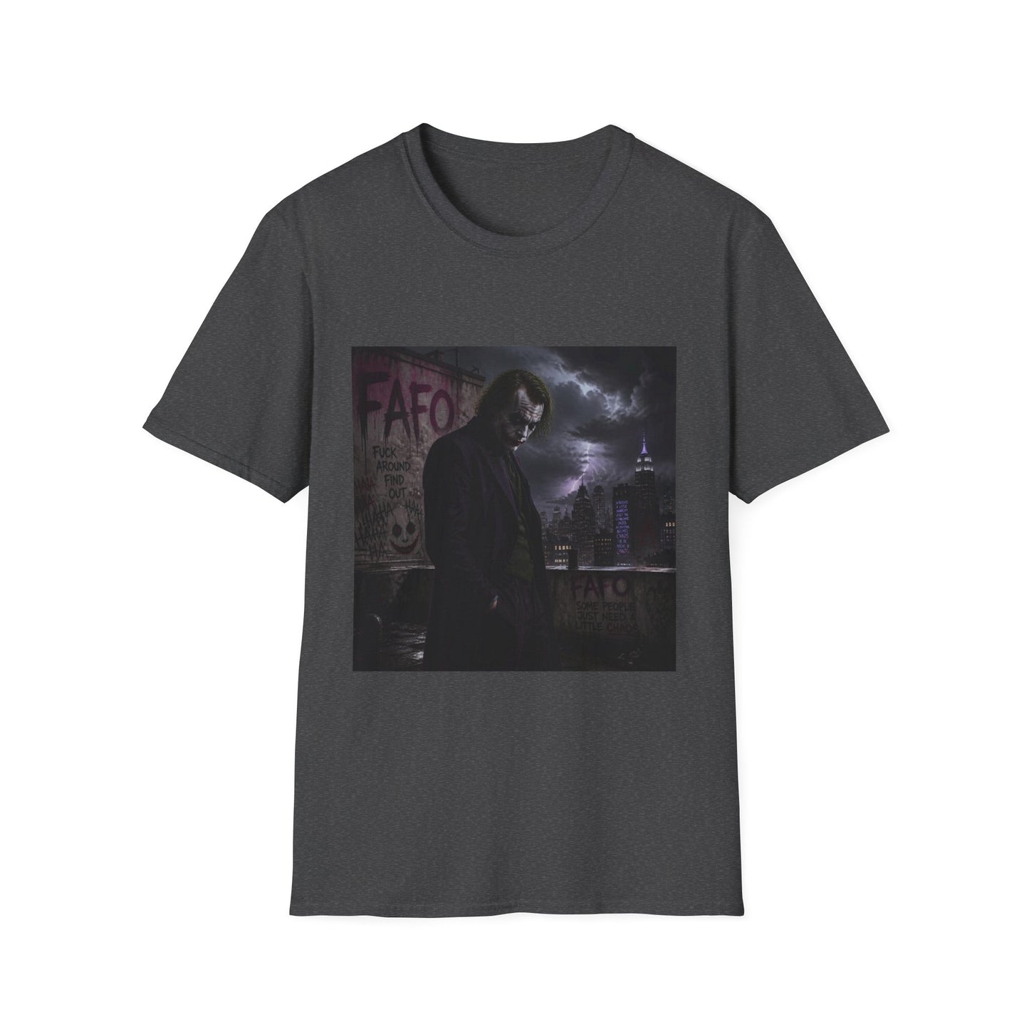 Graphic Tee — Moody Night Joker Portrait T-Shirt
