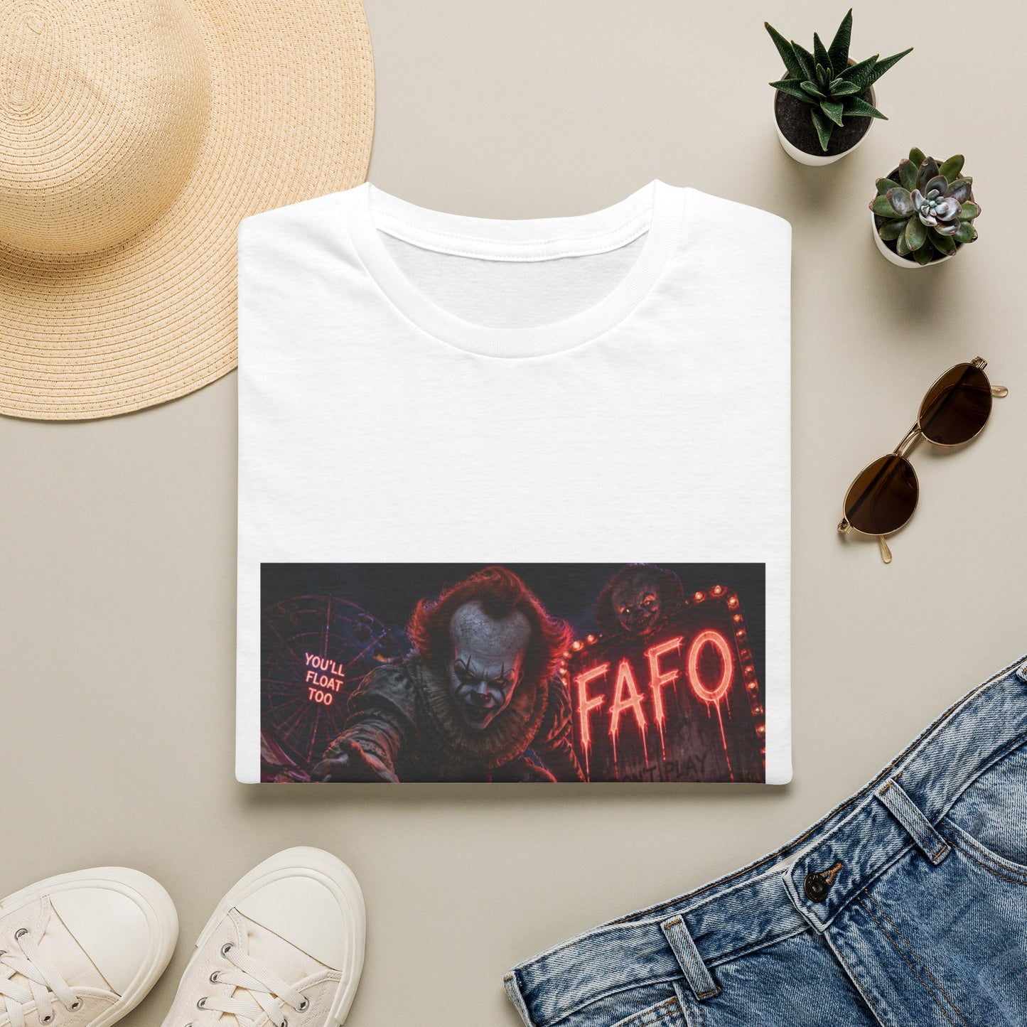 Horror Clown 'FAFO' Graphic T-Shirt