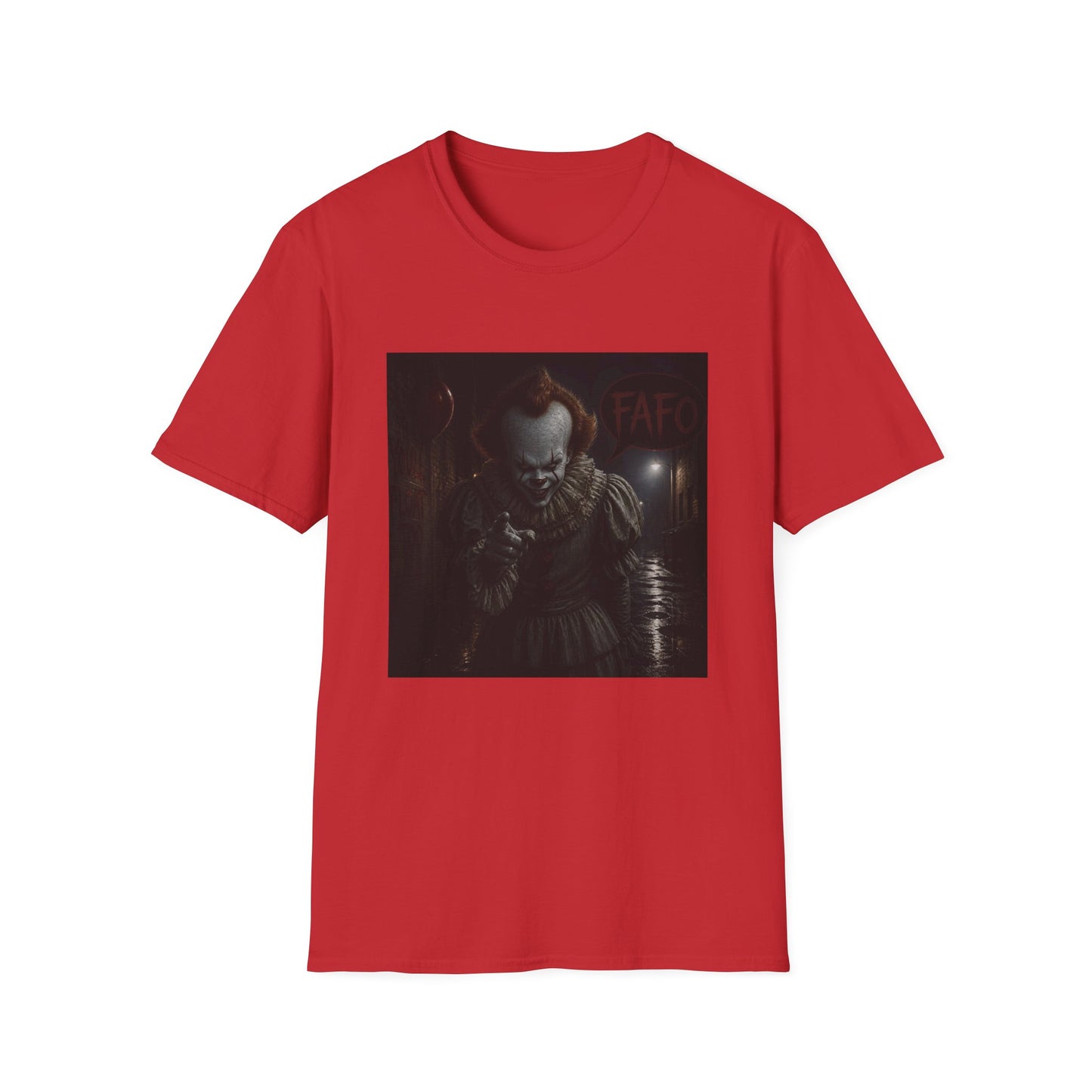 Horror Pennywise Clown T‑Shirt — Dark Creepy Stephen King Inspired Design