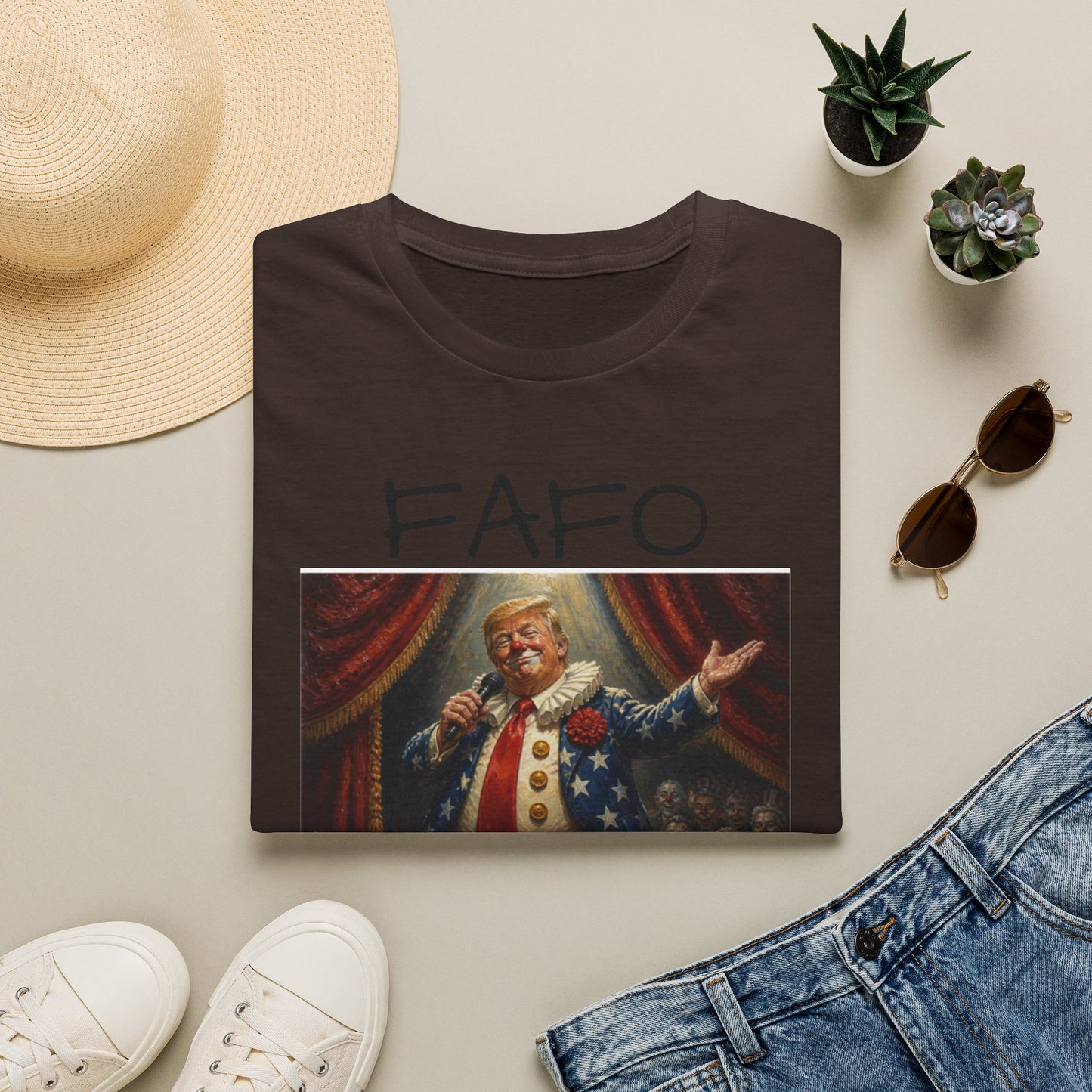 Graphic T‑Shirt FAFO Consequences Vintage King Portrait