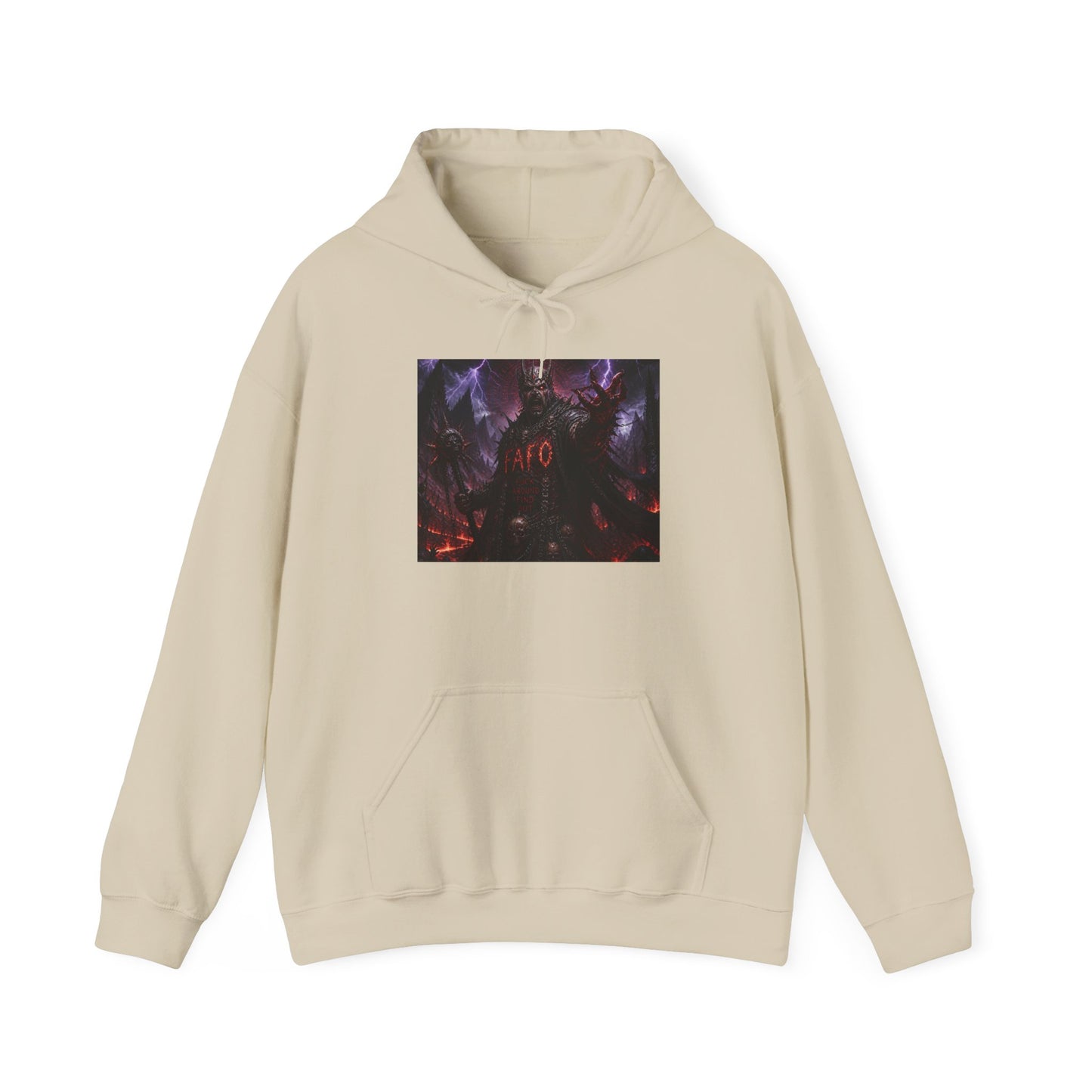 The FARC Society 'Afro' Graphic Hoodie — Dark Neon Palm Design