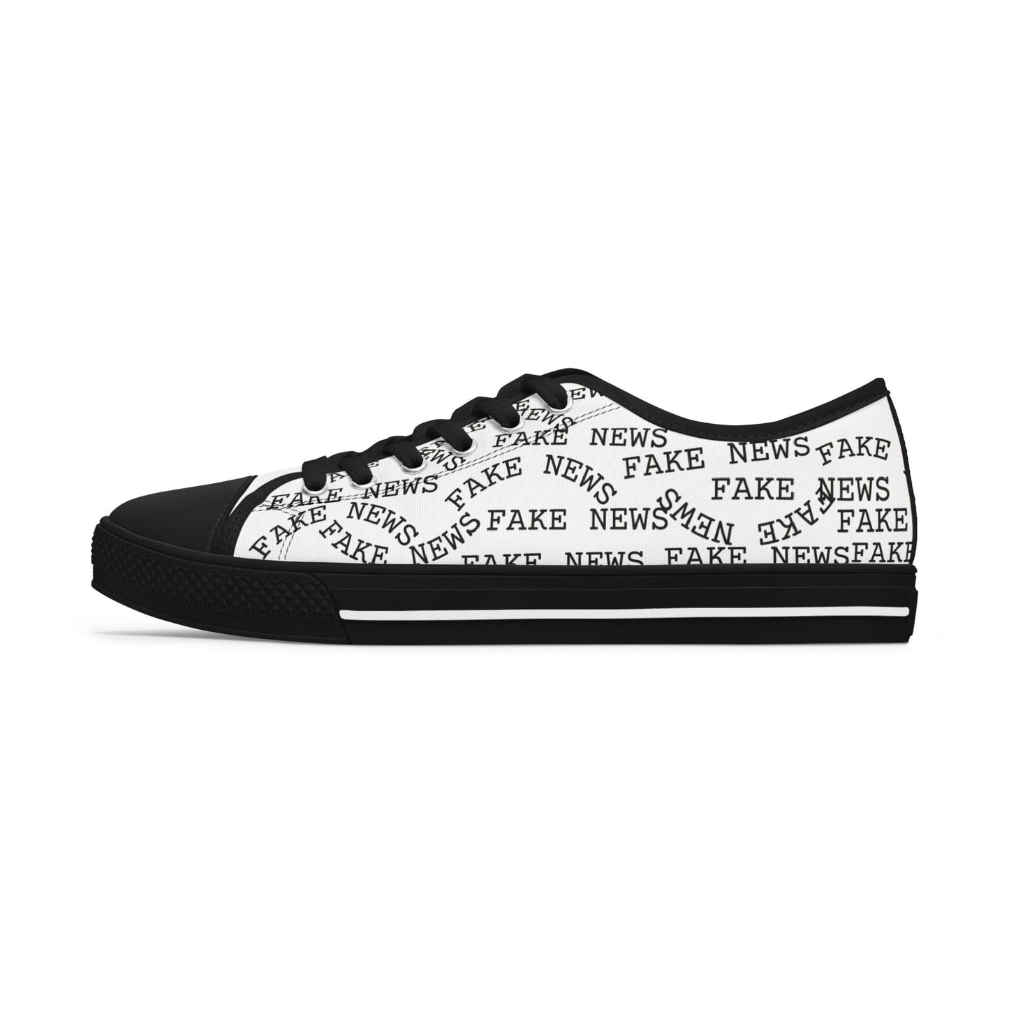 Women's Low Top 'FAKE NEWS' Shoes