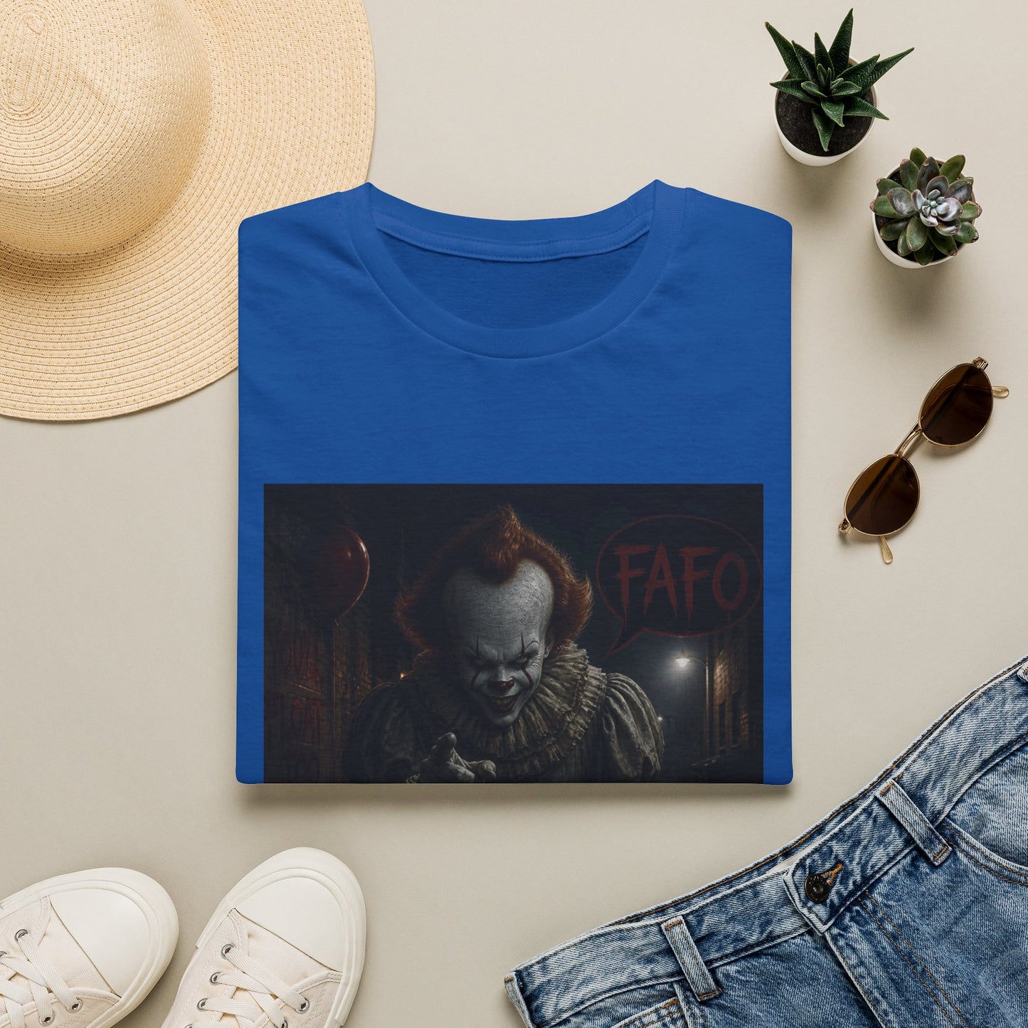 Horror Pennywise Clown T‑Shirt — Dark Creepy Stephen King Inspired Design
