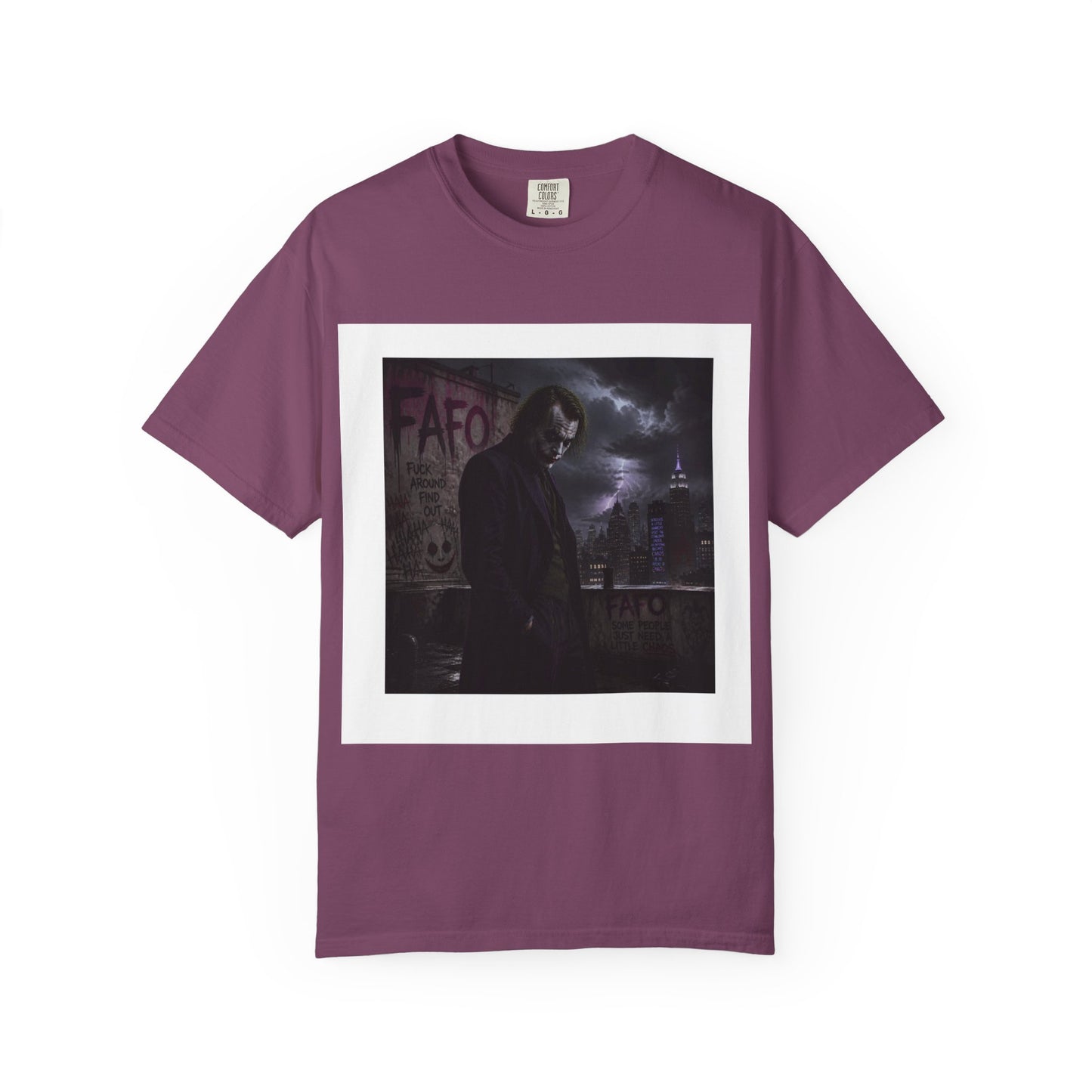 Dark Urban Noir T-Shirt — 'The Fafo Society' Skull Logo Tee