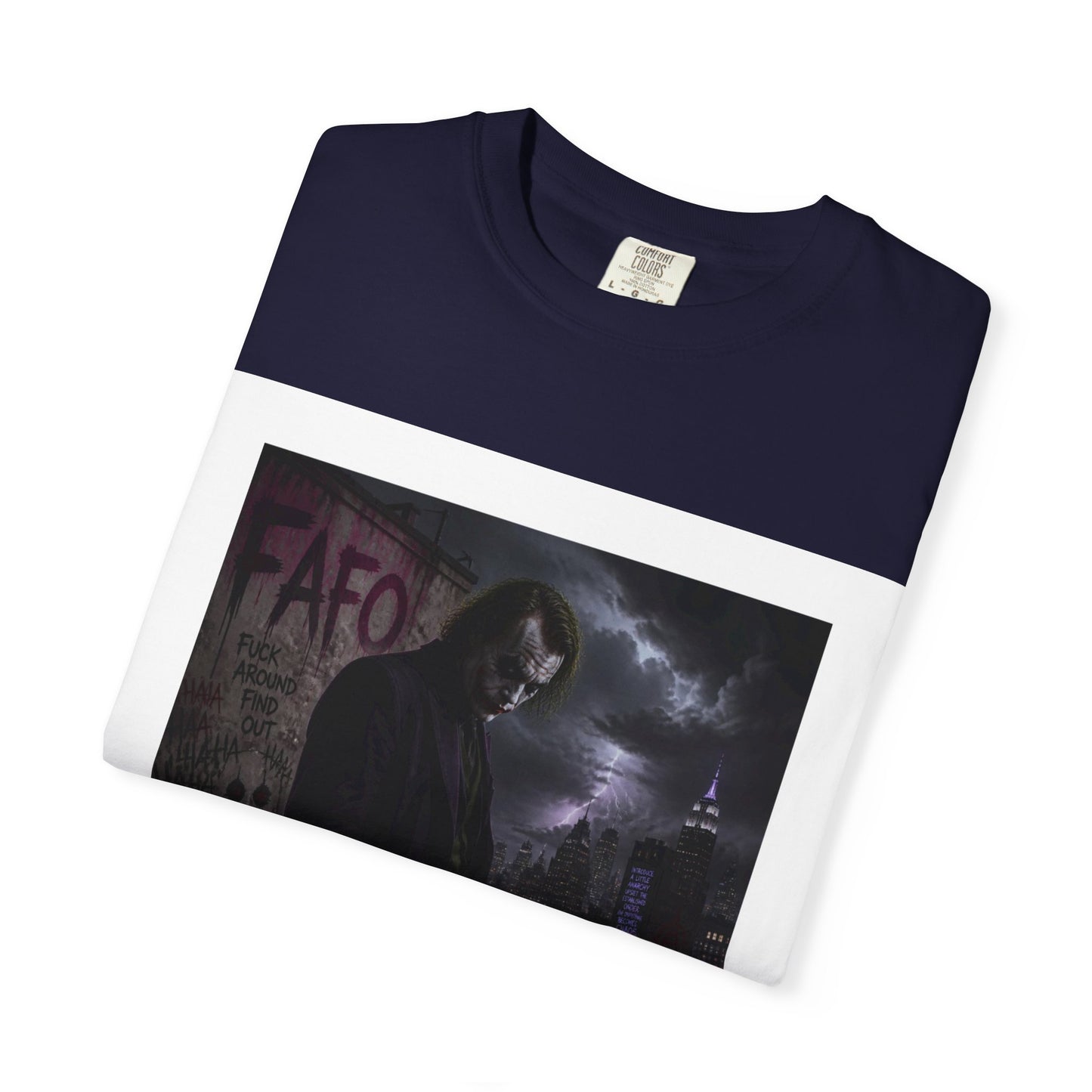 Dark Urban Noir T-Shirt — 'The Fafo Society' Skull Logo Tee