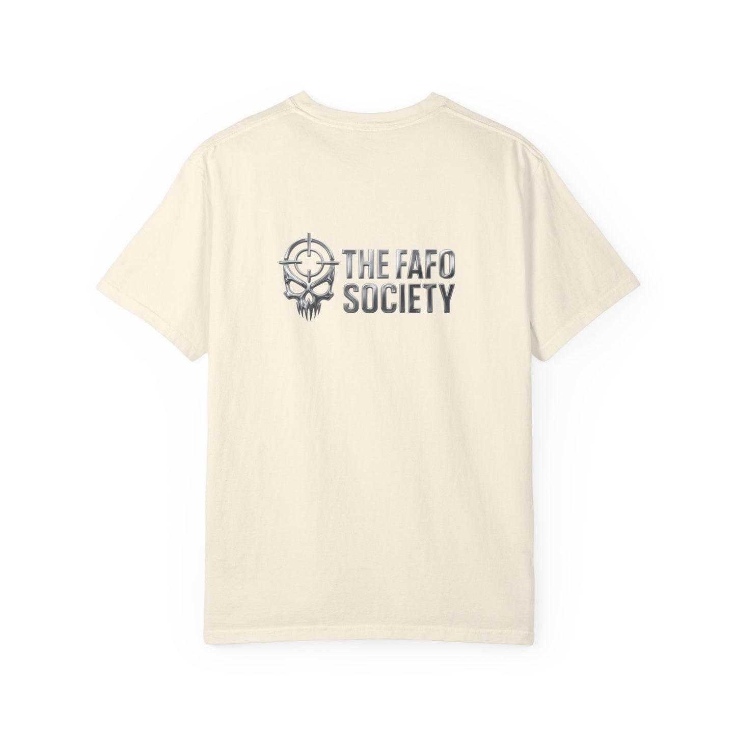 Dark Urban Noir T-Shirt — 'The Fafo Society' Skull Logo Tee