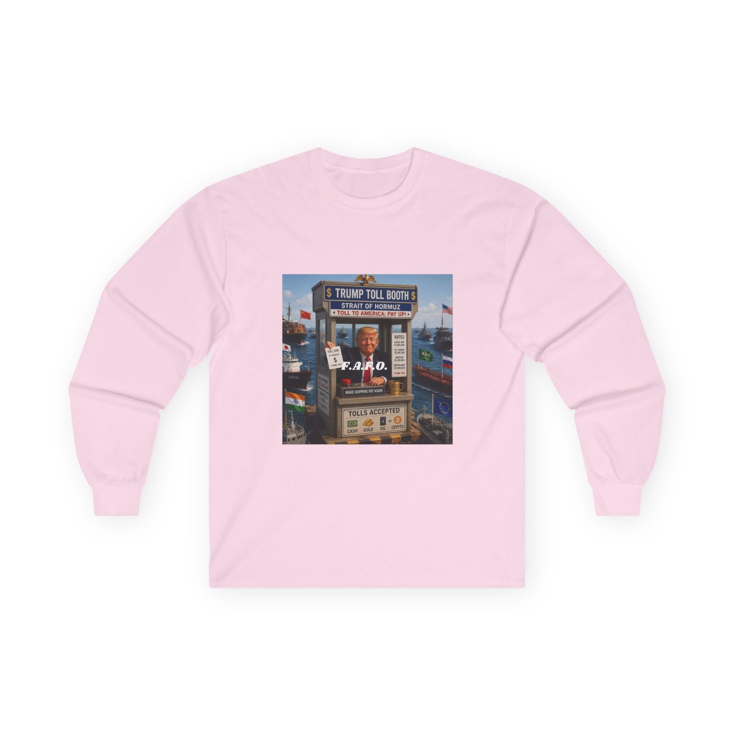 The FAFO Society Long Sleeve Tee — Vintage Carnival Ticket Booth Graphic