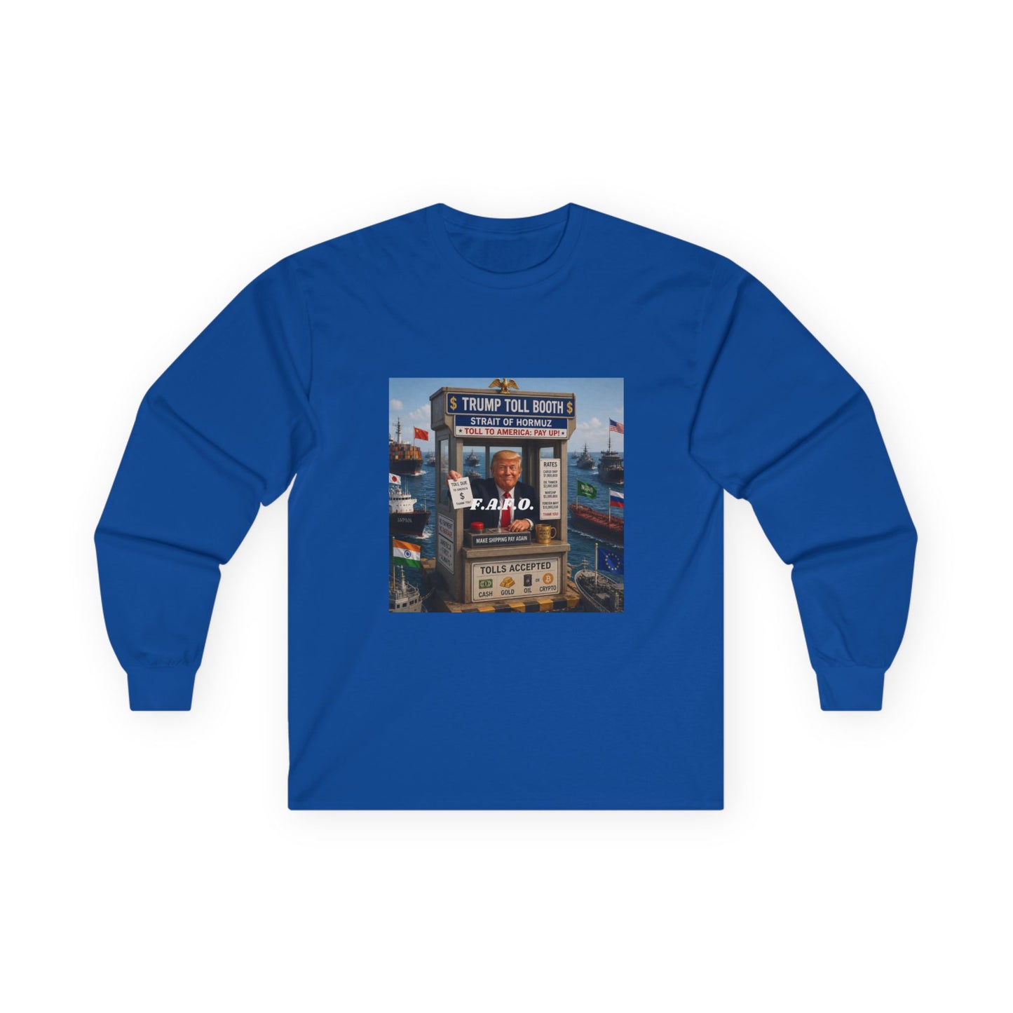 The FAFO Society Long Sleeve Tee — Vintage Carnival Ticket Booth Graphic