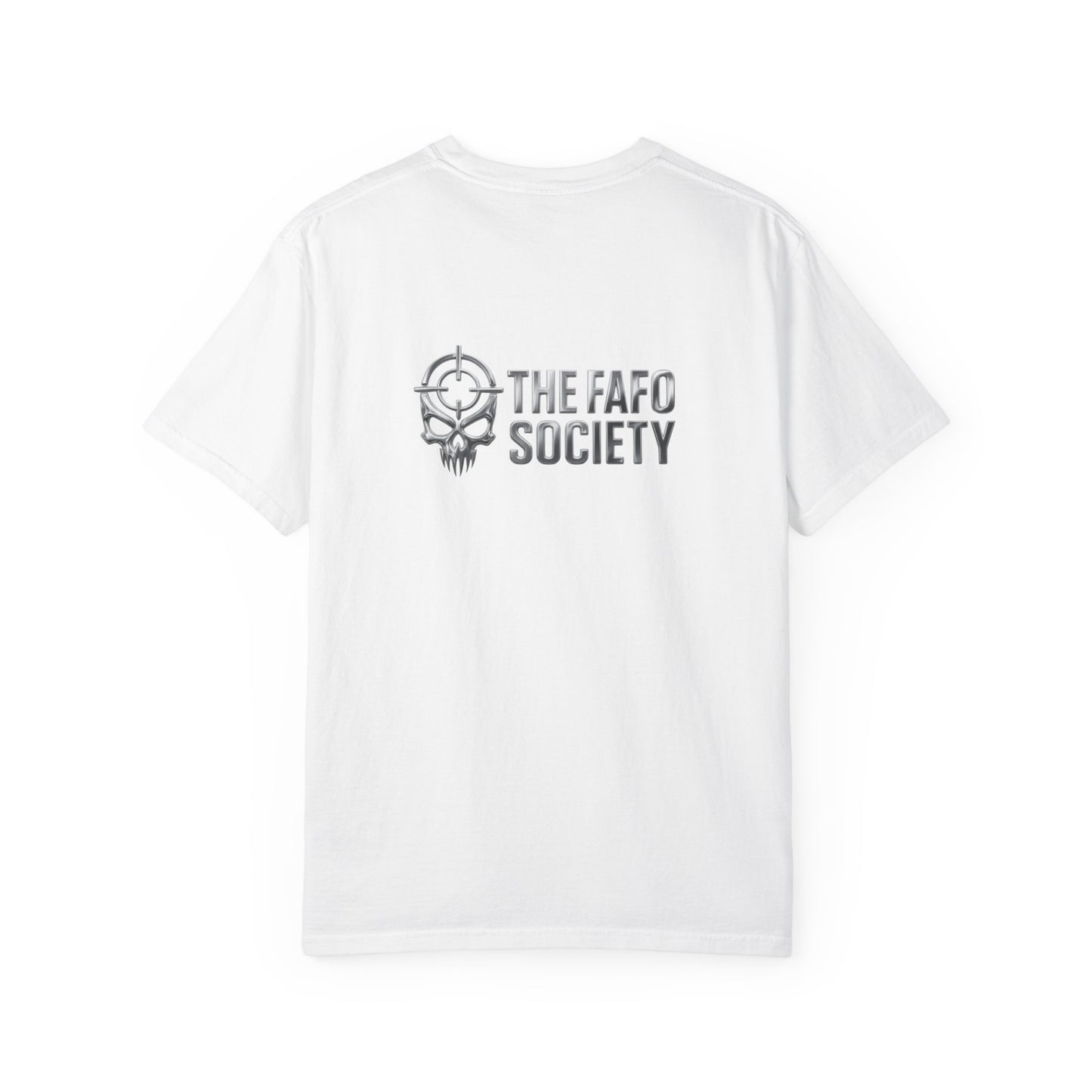 Dark Urban Noir T-Shirt — 'The Fafo Society' Skull Logo Tee