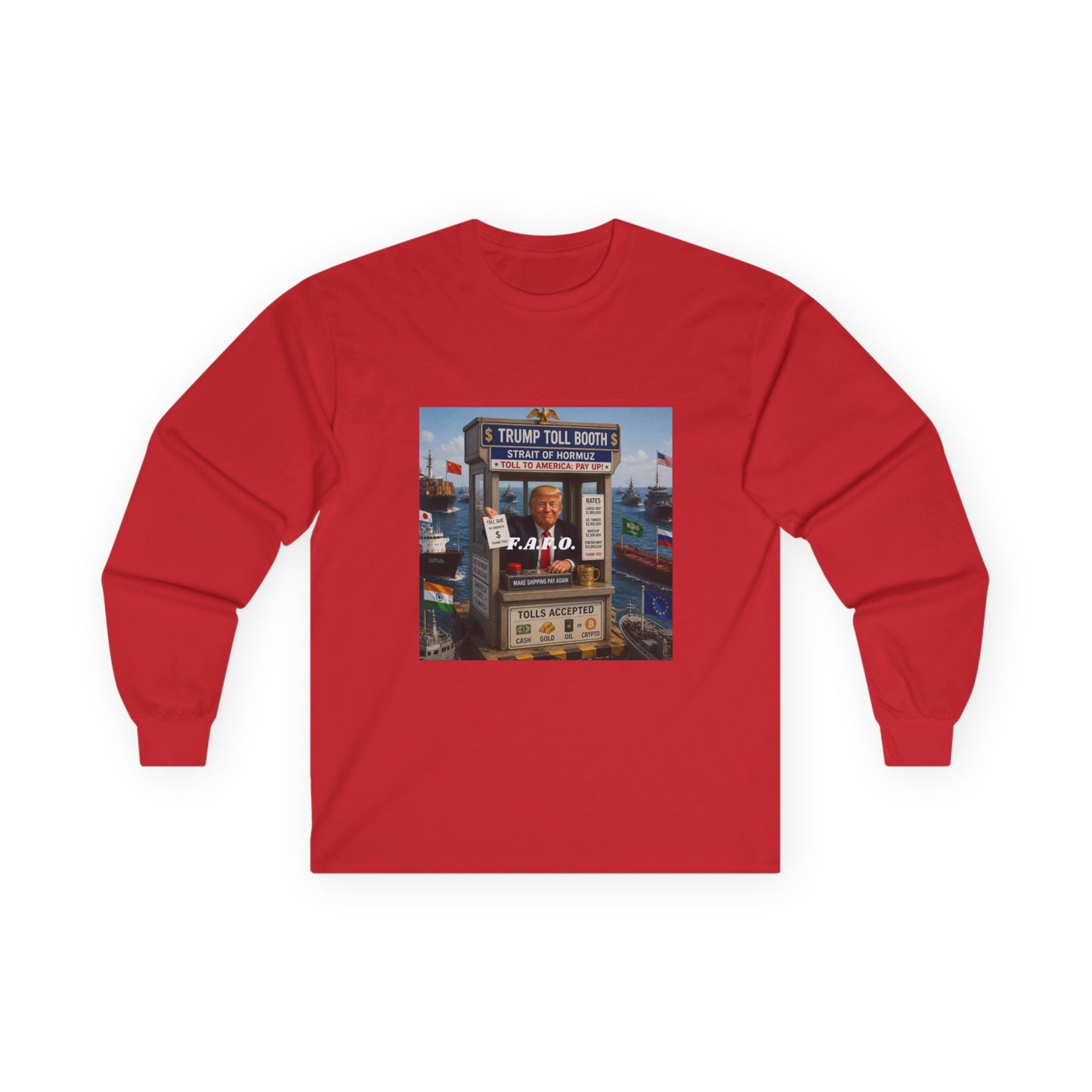 The FAFO Society Long Sleeve Tee — Vintage Carnival Ticket Booth Graphic